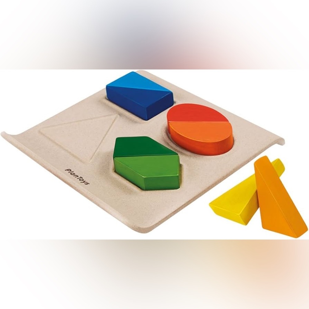 Plantoys dual sided twist and shape puzzle